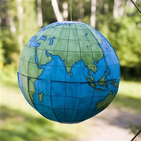 Using A Globe Template To Make A 3d Globe At Home