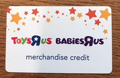 Cool Toys R Us Infants R Us 4970 Present Cardmerchandise Credit