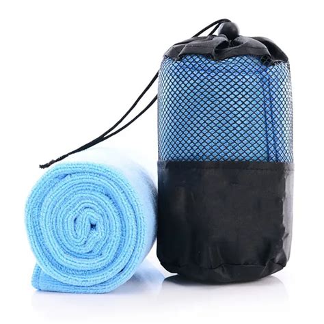 Fast Quick Drying Sports Towel With Mesh Bag Microfiber For Outdoor Sport Towels Swimming Travel