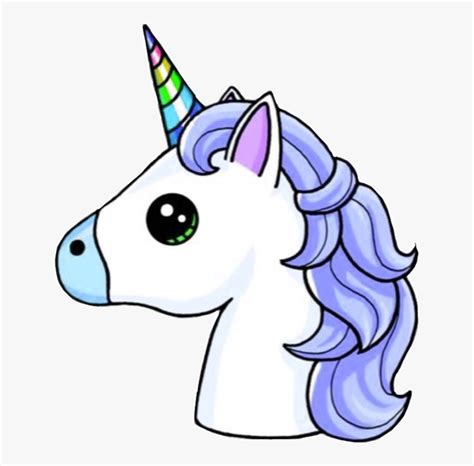 Unicorn Png Emoji Unicorn Drawing With Colour Transparent Png