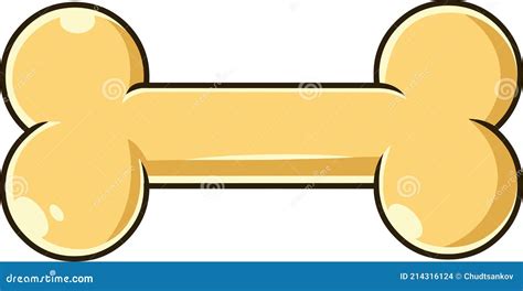 Cartoon Dog Bone Stock Vector Illustration Of Close 214316124