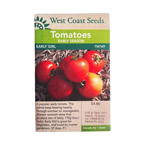 Tomatoes Early Girl Tomato Seeds Indoor Farmer