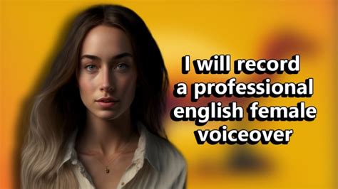 record professional english female voice over by rivetnet fiverr