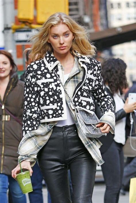 Elsa Hosk In Leather Pants 08 Gotceleb Fashion Cool Street