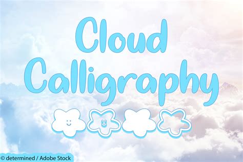 Cloud Calligraphy Font Mistis Fonts Fontspace
