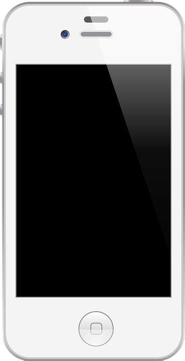 Smartphone Wit Mobiele Telefoon Gratis Vectorafbeelding Op Pixabay
