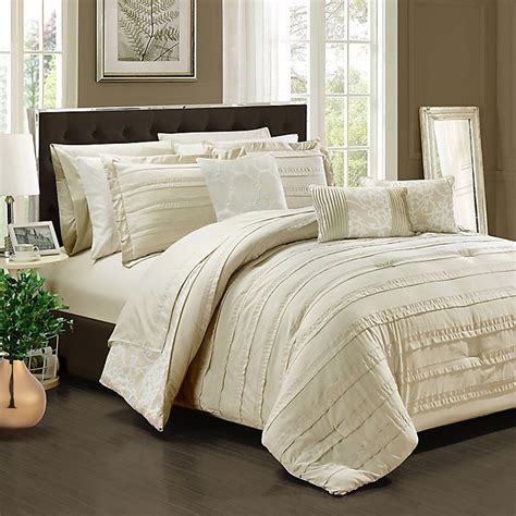 Chic Home Isobelle 10 Piece Comforter Set Bed Bath And Beyond Canada