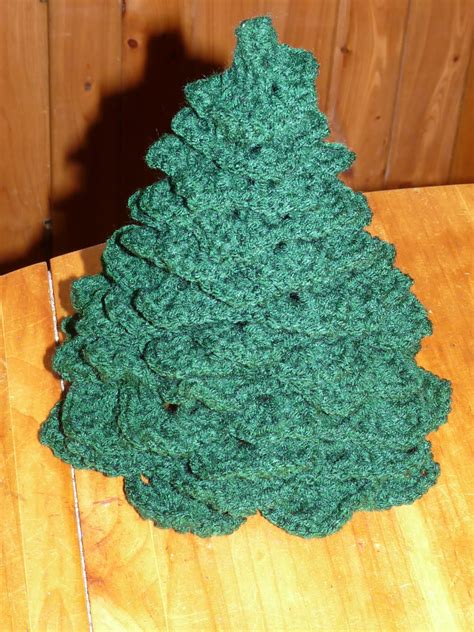 Crochet Christmas Tree Pattern Finished Tree
