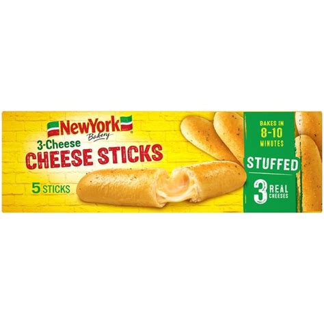 New York Brand Bakery Stuffed 3 Cheese Cheese Sticks 129 Oz From