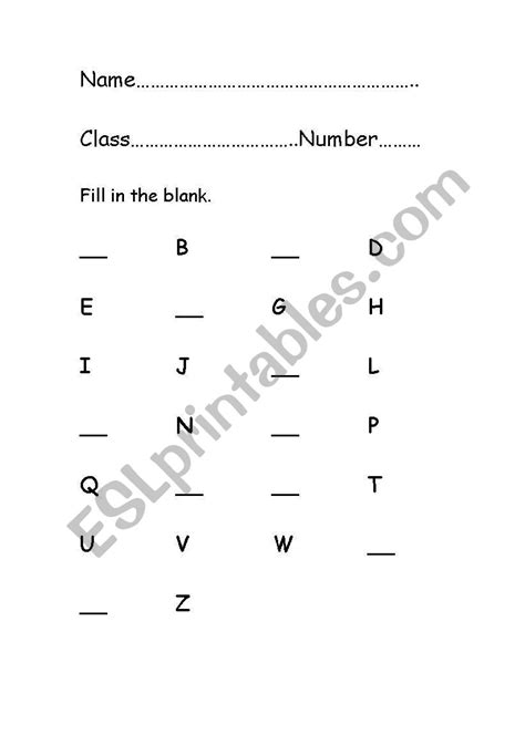 Alphabet Worksheets For Grade 1