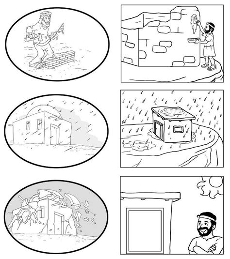 And from now on, here is the very first impression: Wise Man Built His House Coloring Pages Coloring Pages