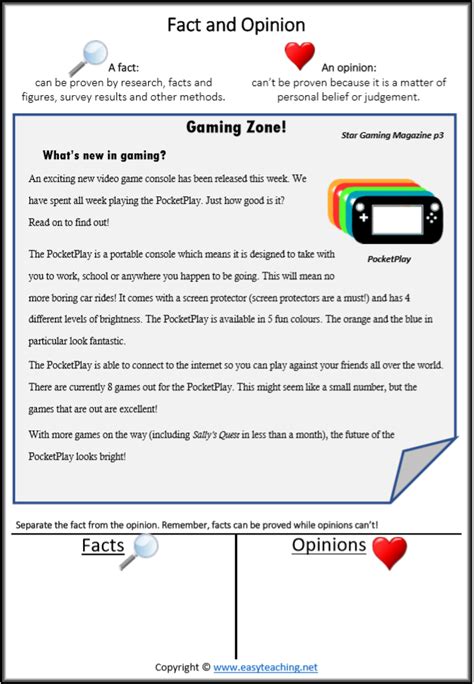 We did not find results for: Fact vs Opinion Worksheets Reading Passages • EasyTeaching ...
