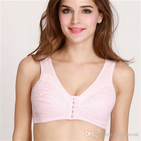 Hot Selling Silicone Fake Breast Front Closure Cotton Bra For Woman
