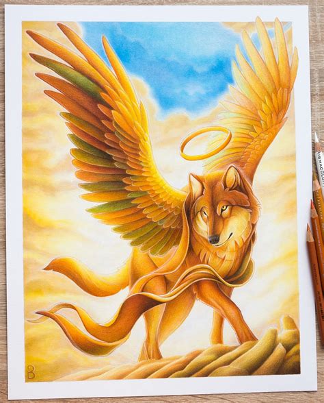Drawing Wolf Angel Winged Wolf Art Wings Wallpaper Wolf Wallpaper