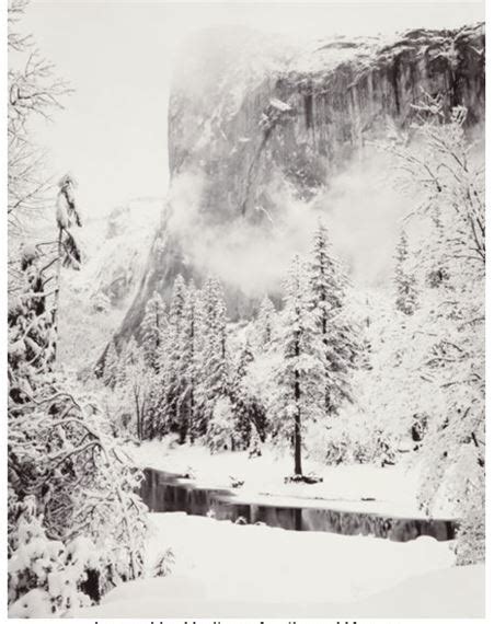 Ansel Adams El Capitan Winter Yosemite National Park California