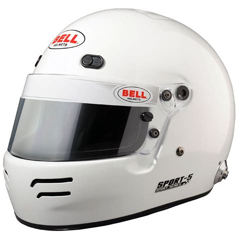 Bell Sport 5 Fia Approved Racing Race Car Crash Helmet Lid White Ebay