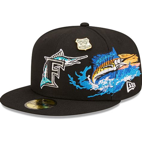 New Era Miami Marlins Fitted Hats Florida Marlins 59fifty Fitted Caps