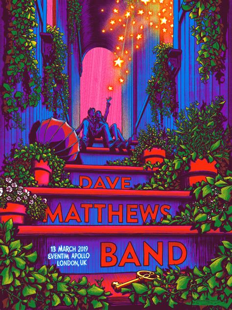 Dave Matthews Band London Uk 2019 James Flames Prints Posters
