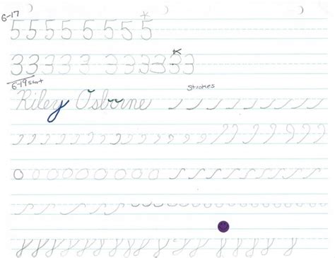 Cursive First Handwriting Samples From K 5 — Home School Support Network