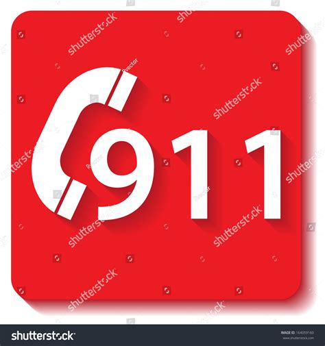 911 Emergency Call Stock Vector 164059160 Shutterstock