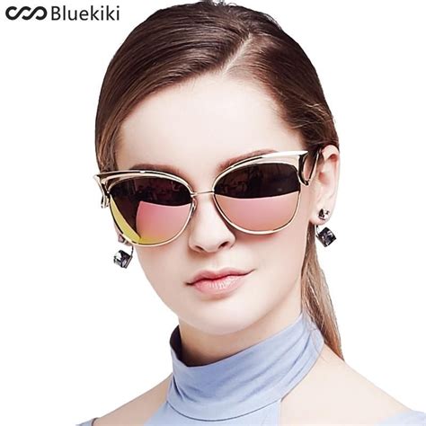 Kiki Women Sunglasses Polarized Retro Cat Eyes Metal Driving Gold Sun Sunglasses Women Fashion