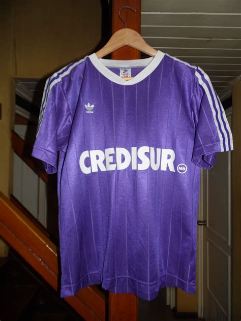 Club social y de deportes concepción. Deportes Concepcion Home Camiseta de Fútbol 1991. Sponsored by Credisur