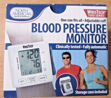 Wrist Blood Pressure Monitor Automatic Wristech 7000 Bp Health