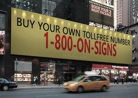 Marketing Advertising Tollfree 800 Phone Number 800 66 Signs 1 800 On