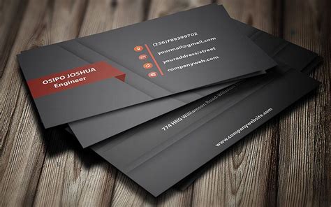 Sleek Professional Business Card By Osipographics Codester