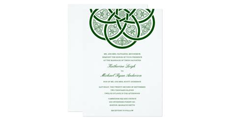 Celtic Knot Wedding Invitations Zazzle