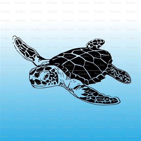 Sea Turtle Svg Turtle Svg Files For Cricut Ai Files Dxf Files Etsy