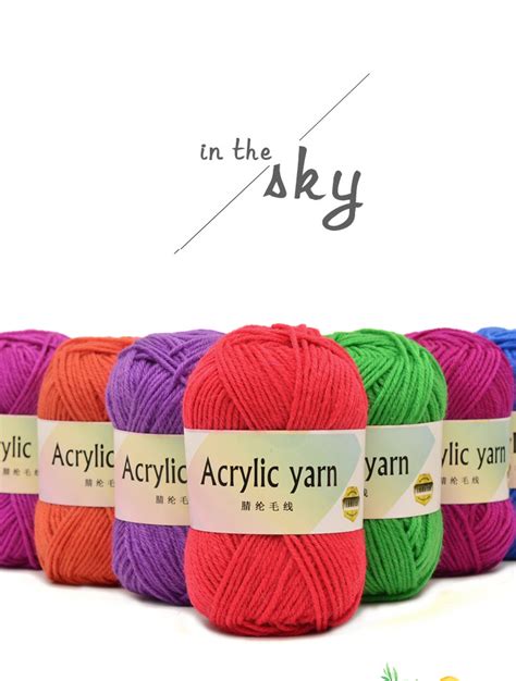 Hand Making Crochet Acrylic Yarn Buy Acrylic Yarn Blended Yarn