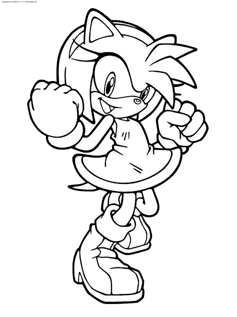 Sonic Hedgehog Amy Coloring Pages Images And Photos Finder