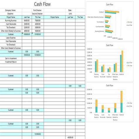 Uca Cash Flow Excel Template