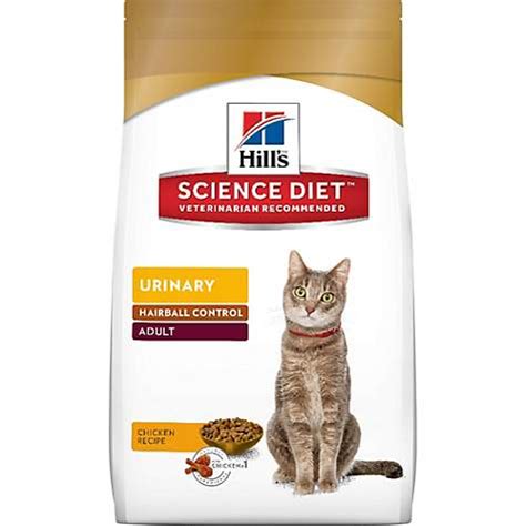 Hill's prescription diet c/d multicare urinary care with chicken dry cat food is specially formulated by hill's nutritionists and veterinarians to support a cat's urinary health clinically tested to lower the recurrence rate of most common urinary signs by 89% Hill's Science Diet Urinary Hairball Control Adult Chicken ...