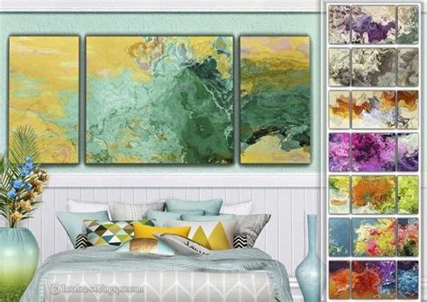 Abstract Paintings By Lorelea For The Sims 4 Spring4sims Sims