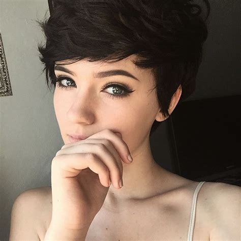 Cute curly styles with bangs. The 25+ best Black pixie cut ideas on Pinterest | Wavy pixie haircut, Pixie haircuts and Pixie cut