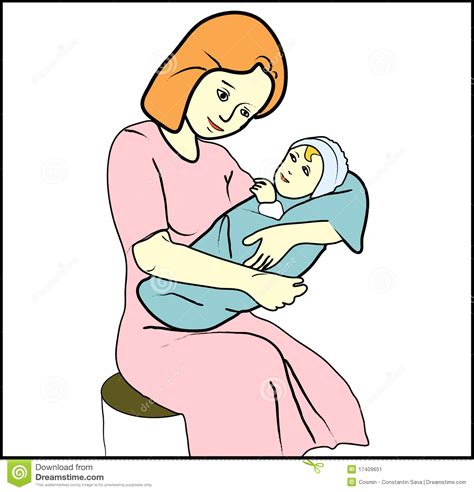 Mom Holding Baby Clipart Free Download On Clipartmag