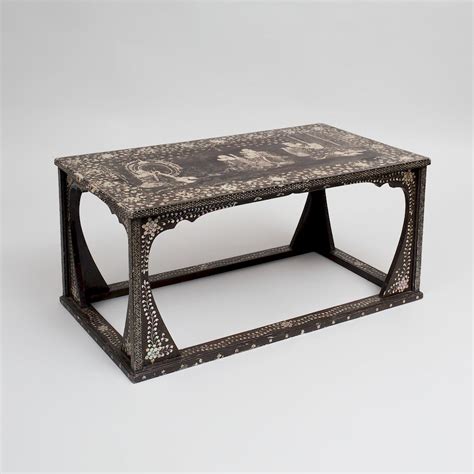 Korean Mother Of Pearl Inlaid Lacquer Table Sold At Auction On 19th