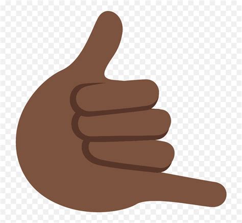 Call Me Hand Emoji Clipart Free Download Transparent Png Sign Language Signal Emoji Free