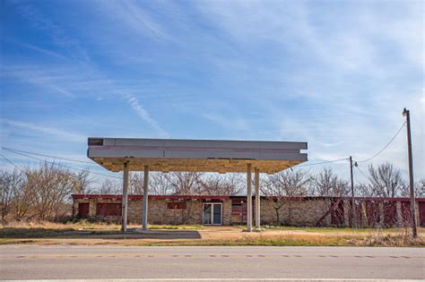 Abandoned Brick Gas Station Stock Photo Download Image Now Istock