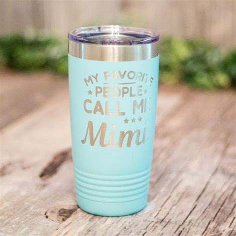 My Favorite People Call Me Mimi Engraved Stainless Steel Tumbler