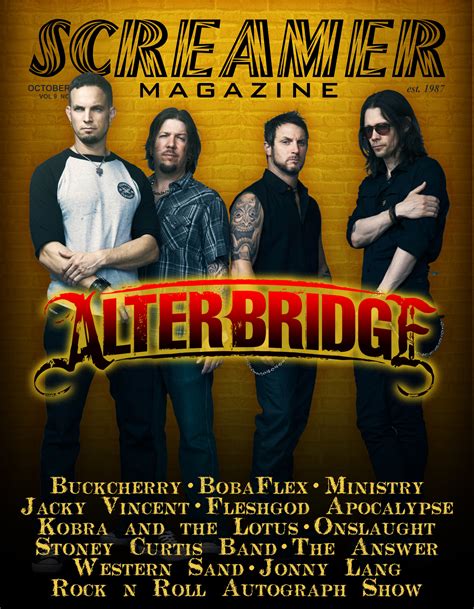 Cover Alter Bridge Oct 2013 Screamer Magazine