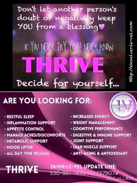 Thrive By Level Can Change Your Life More Energy Weight Management