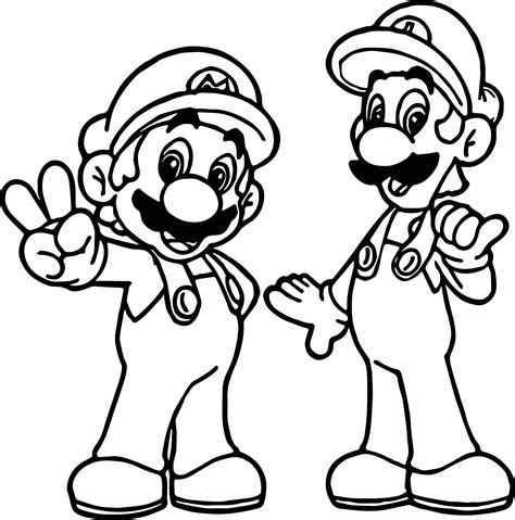 Mario is depicted as a portly plumber who lives in the fictional land of the mushroom kingdom with luigi, his. Mario Coloring Pages | Free download on ClipArtMag