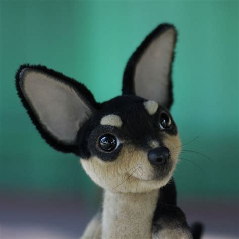 Made To Order Realistic Stuffed Dog Plush Chihuahua Soft Sculpture