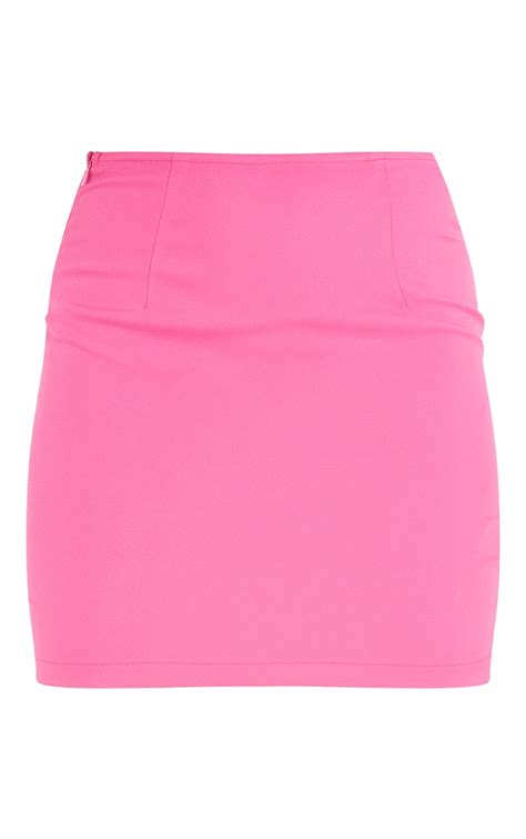 Bright Pink Mini Skirt Co Ords Prettylittlething Usa