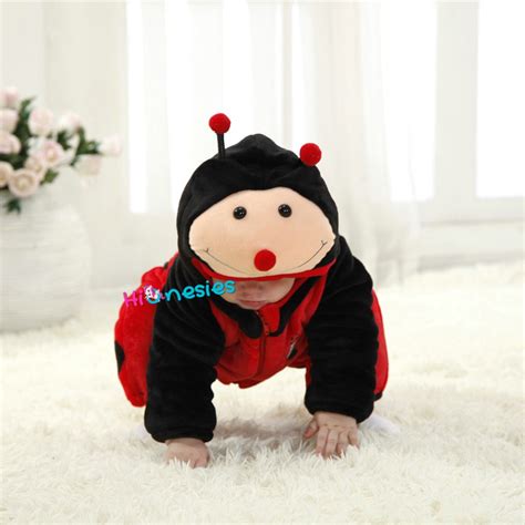 Ladybug Onesie For Baby And Toddler Animal Kigurumi Pajama Party Costumes