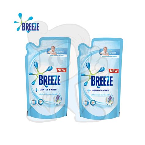 Breeze Gentle Free Liquid Detergent Bottle 2 X 650ml Nhcp Shopee