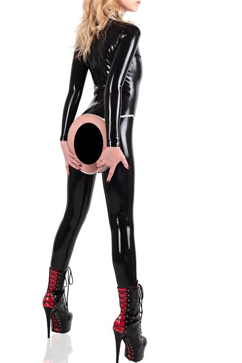 Voiceless Latex Catsuit Open Crotch